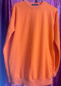 Zara Orange Knit Sweater