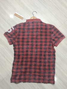 Jack &amp; Jones Checked Polo T-shirt with Applique