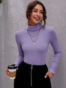 Stylish Purple Knit Top
