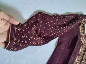 Elegant Purple Kurta Set