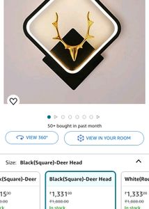 Black Square Deer Head 🦌