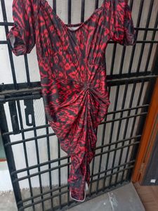Halter Neck Printed Bodycon Dress