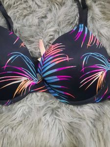 PINK Palm Print Push-Up Bra