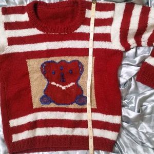 Cute Kids hand knitted Striped Sweater