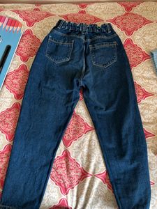 high waist Dark blue jeans Size 30-32 Freegift 🎁