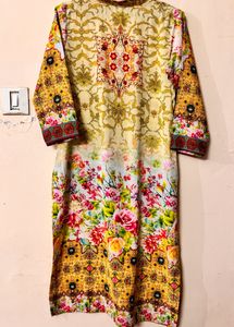 Satin Stitched Kurti