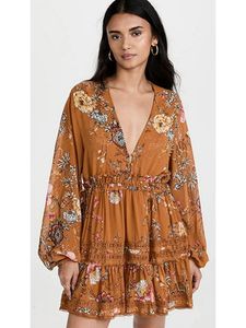 Free People Cherry Blossom Mini Dress