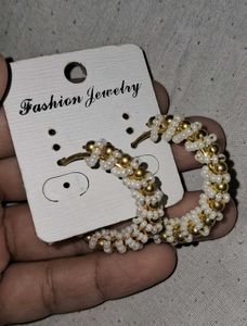 Beaded Hoop Earrings