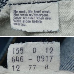 Rare 1970s Levi’s 646 Orange Tab