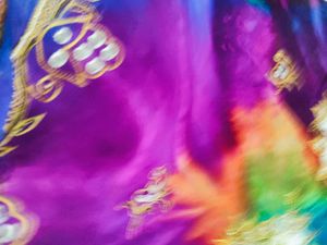 Multi Color Very Beautiful Saree Moti Work