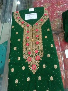 Emerald Green Embroidered Salwar Kameez