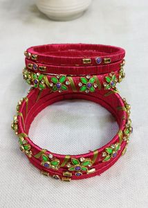 Silk thread Bangle Set