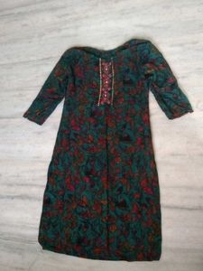 Multi Colour Kurtha With Neck Design
