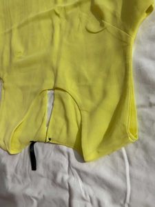 Yellow Sleeveless Top fits upto 34 to 36
