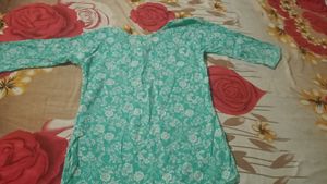 Floral Print Tunic Top Or Short Kurti