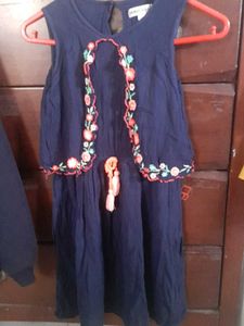 Nautinati Embroidered Frock For Girls