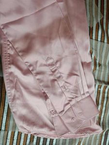 Pink Satin Shirt
