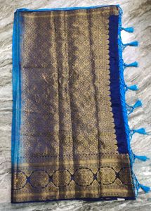 Price Drop Beautiful Royal Blue Saree