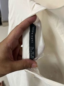 Zara Branded White Elegant Top