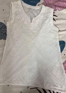 Vintage Embroidered Sleeveless Tunic