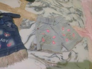 Cute Embroidered Denim Shorts Bundle 2