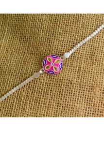 Stylish Silver Bracelet Rakhi