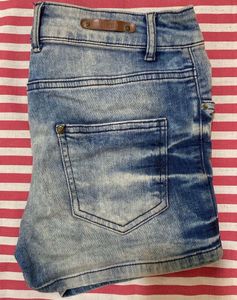 Blue Denim Shorts
