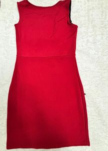 Red &amp; Black Lace Dress