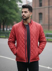 Red Quilted Jacket