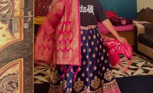 Banarsi Lehnga With Chunni Without Blouse