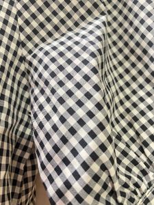 Gingham Knot-Front Top