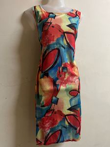 Abstact Print One Piece Dress