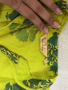 SAPTARANG green printed Kurta 💚