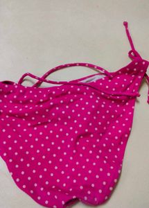 Pink Polka Dot Bikini Bottom