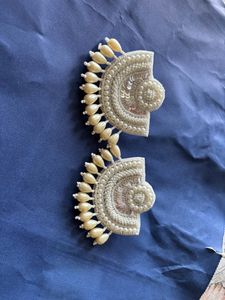 White Pearl Earrings