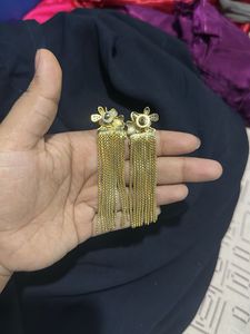Gold Tassel Earrings