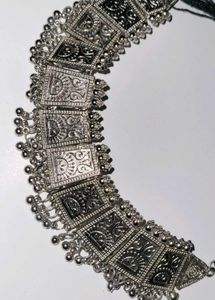 Boho Silver-Tone Statement Necklace