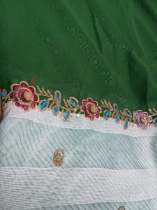 Elegant Green Saree