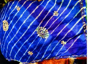 Elegant Striped Saree