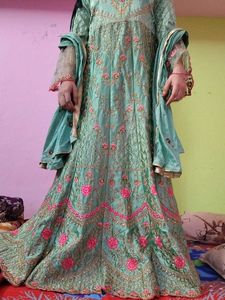 PAKISTANI KADAI DESIGNER Embroidery GOWN