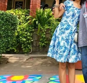 Blue Dress (Size-XS)