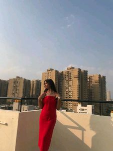 Halter Neck Bodycon Solid Midi Dress