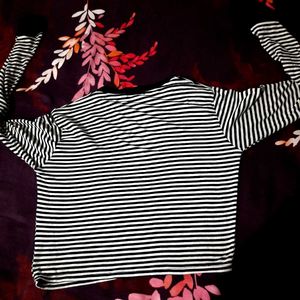 Zebra Print Crop T-shirt