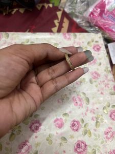Gold plated ring With Stones Attached