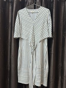 Striped Tie-Waist Dress