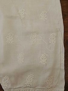 White Chikankari Punjabi Set