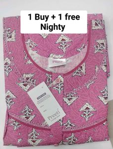 Cotten Free Size Nighty