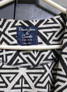 Front open Patterned Blazer Jacket