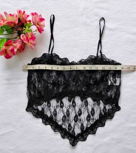 Black net corset top