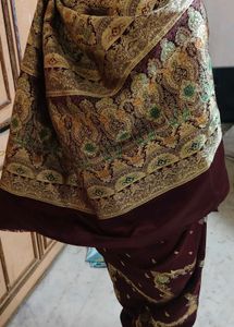 expansive 🔥 Maroon Banarasi Silk Saree 😍